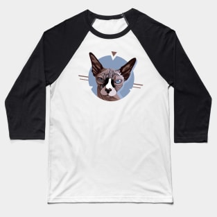 Angry Sphynx Cat Baseball T-Shirt